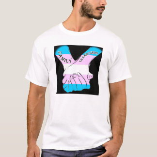 家族は超越しますロゴのティー(黒)を Tシャツ