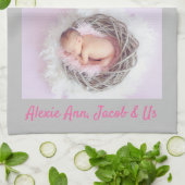 家族は、「私はあなたを愛している」おばあちゃんパーソナライズ キッチンタオル (折り畳み)