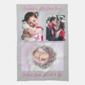 家族は、「私はあなたを愛している」おばあちゃんパーソナライズ キッチンタオル (縦)