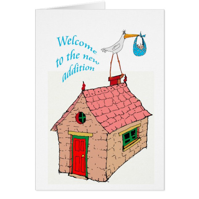 "家族への新しい付加への歓迎" (正面)