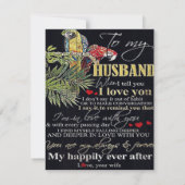 家族への特別な贈り物 | 夫へのプレゼント 招待状 (裏面)