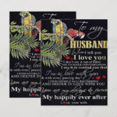 家族への特別な贈り物 | 夫へのプレゼント 招待状 (正面/裏面)