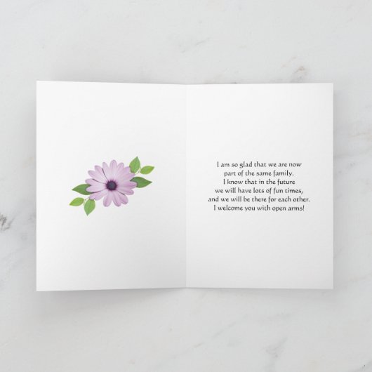 家族へようこそ義理の娘 カード (内部)