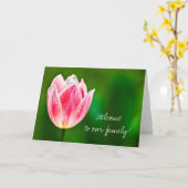 家族へようこそ カード (黄色い花)