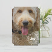 家族またはペットの休日のフォトカード シーズンカード (スタンド正面)