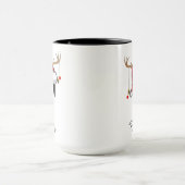 家族やオフィスのスタッフのためのカスタムクリスマスマグ マグカップ (中央)