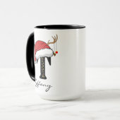 家族やオフィスのスタッフのためのカスタムクリスマスマグ マグカップ (正面左)