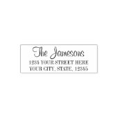 家族やプロフェッショナル向けのエレガントな返信住所 セルフインキングスタンプ (デザイン)