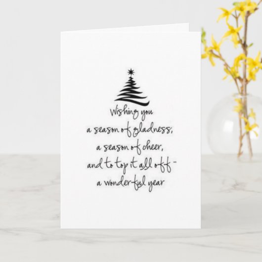 家族や友人がクリスマスに「そう親愛で開かれる」 カード (黄色い花)