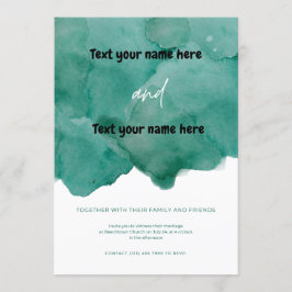 家族や友人と共に 招待状