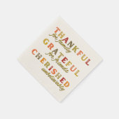 家族や友人に感謝する スタンダードカクテルナプキン (角)