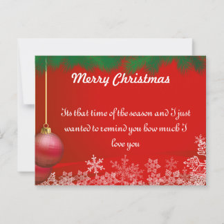 家族や友人のためのクリスマスホリデーカード ポストカード