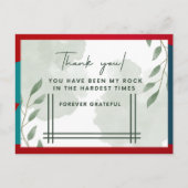 家族や友人のためのサンキューカード ポストカード (正面)