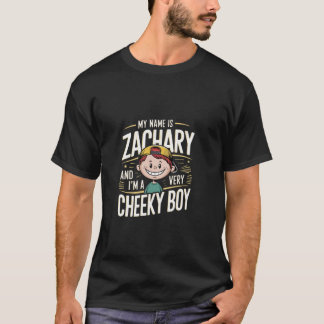 家族や友人のためのザッカリー・ジョーク満載のいたずらっ子 Tシャツ