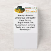 家族や友人 オールインワン招待状 (外側)