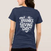 家族や友祝人との感謝祭 トライブレンドＴシャツ (裏面)