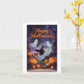 家族や友達にぴったりなハロウィンカード  カード (黄色い花)