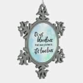 家族を作るのは血統じゃない スノーフレークピューターオーナメント (左)