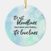 家族を作るのは血統じゃない セラミックオーナメント (正面)