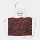 家族を守るレシピブルゴーニュのクリスマス エプロン (正面)