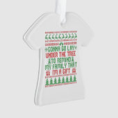 家族を思い出させるために木の下に横たわる オーナメント (正面)