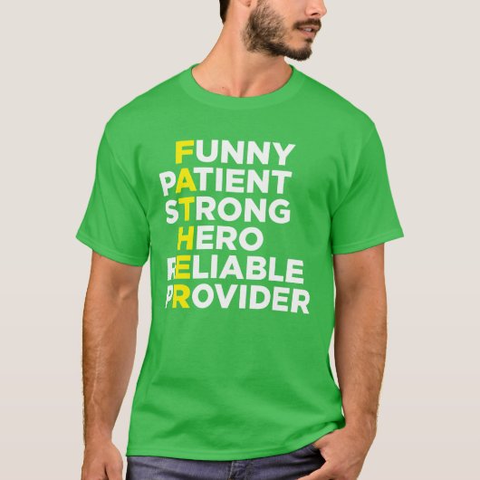 家族を意味する父 Tシャツ (正面)