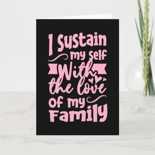家族を愛して自己を維持する カード (正面)