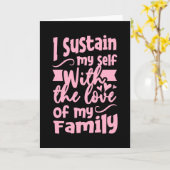 家族を愛して自己を維持する カード (黄色い花)