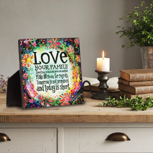 家族を愛する"インスピリシティ"プラーク フォトプラーク