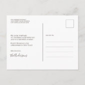 家族を育てる2子供たち写真メリークリスマス ポストカード (裏面)