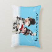 家族を雪だるま アクセントクッション (裏面(縦))