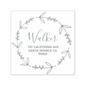 家族アドレスリースドードルデコール セルフインキングスタンプ (デザイン)