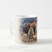 家族イタリアン名ブオンナターレ出生シーン コーヒーマグカップ (正面左)