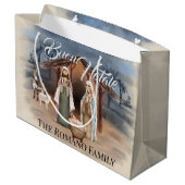 家族イタリアン名ブオンナターレ出生シーン ラージペーパーバッグ (裏面アングル)