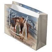 家族イタリアン名ブオンナターレ出生シーン ラージペーパーバッグ (正面アングル)