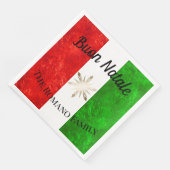 家族イタリアン名ブオンナターレ国旗のクリスマス (コーナー)