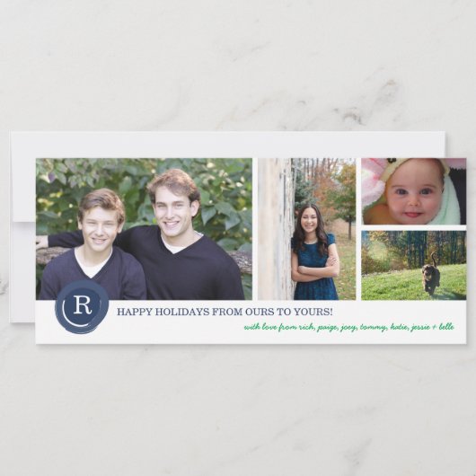 家族イニシャル シーズンカード (正面)