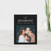 家族エレガントの写真と名前 |シーズンの挨拶 シーズンカード (正面)