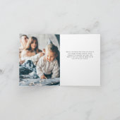 家族エレガントの写真と名前 |ハッピーホリデー シーズンカード (内部)