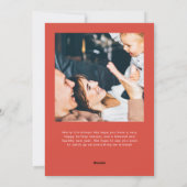 家族エレガントの写真と名前 |メリークリスマス シーズンカード (裏面)