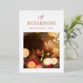 家族エレガントの写真と名前 | Warm Wishes 箔シーズンカード (立ち正面)