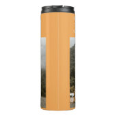 家族エレガントの写真と幸せな感謝祭 タンブラー (裏面)