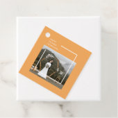 家族エレガントの写真と幸せな感謝祭 フェイバータグ (インサイチュ)