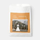 家族エレガントの写真と幸せな感謝祭 フェイバーバッグ (正面)