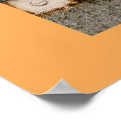 家族エレガントの写真と幸せな感謝祭 ポスター (角)