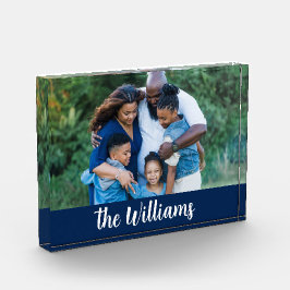 家族エレガントの写真と署名 フォトブロック