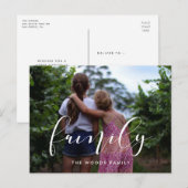 家族エレガントの写真の休日 ポストカード (正面/裏面)