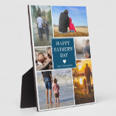 家族エレガントの写真コラージュ |父の日 フォトプラーク (側面)