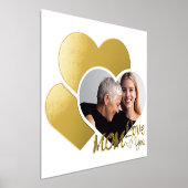 家族エレガントの写真 – ママを愛する 箔ポスター (レイダウン)