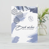 家族エレガントパーソナライズされたのクリスマスフォトカード シーズンカード (スタンド正面)